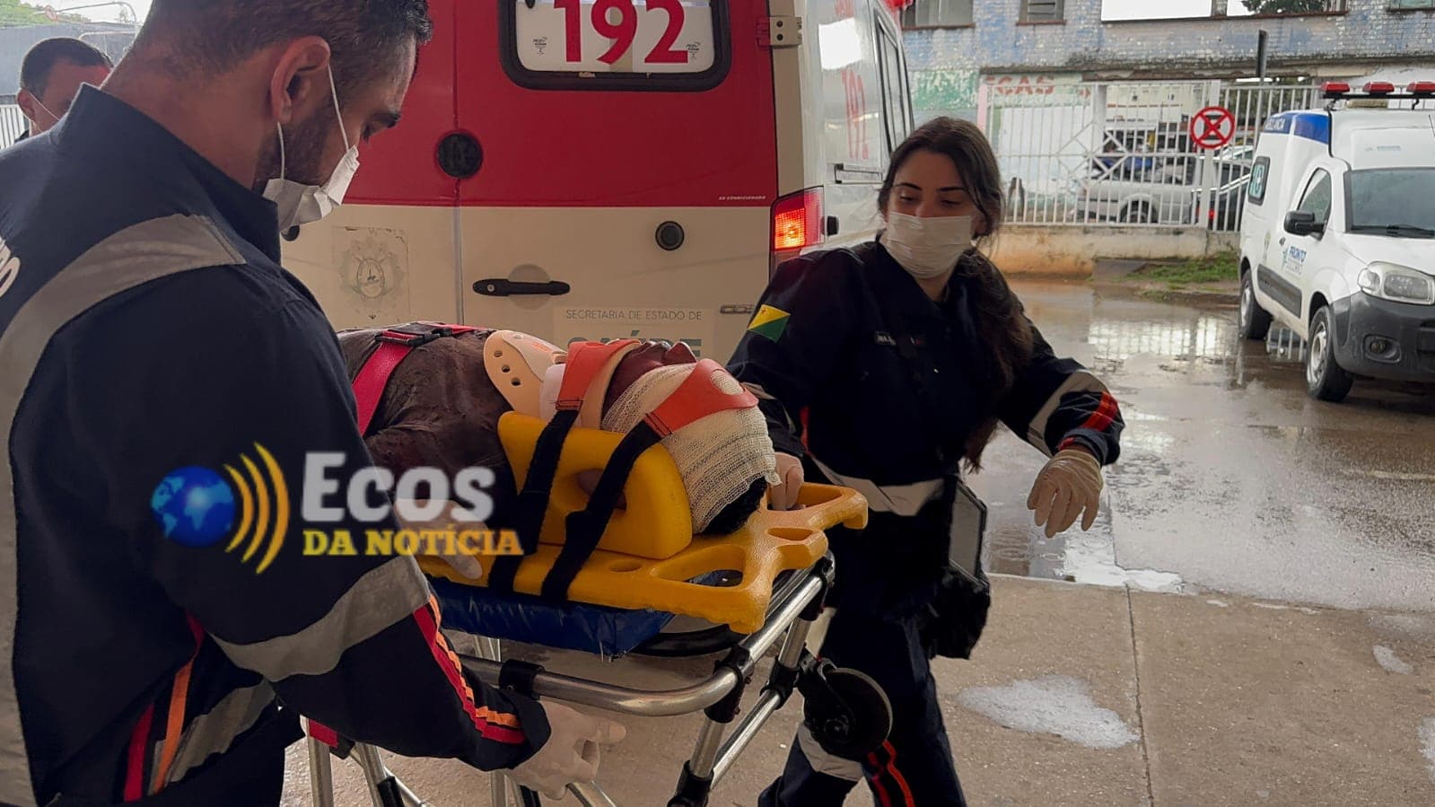 Homem fica ferido após queda de motocicleta no Ramal do Quixadá