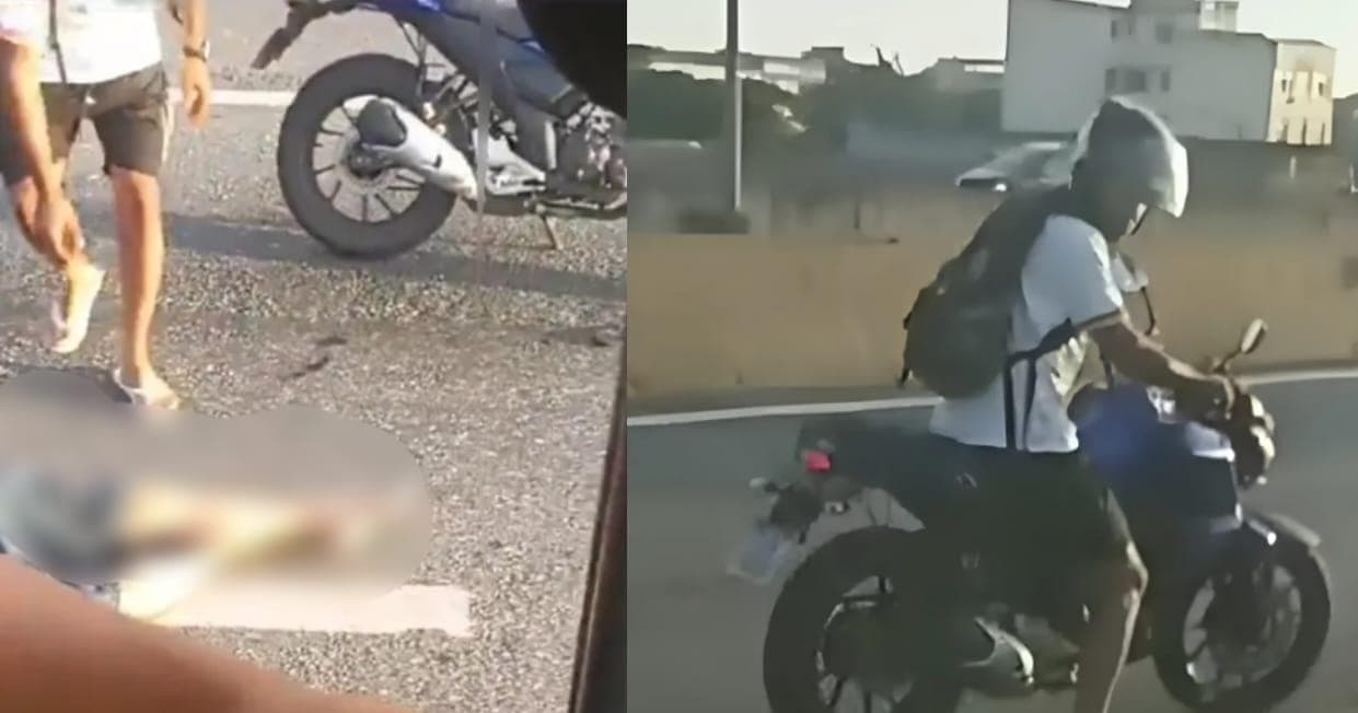 Motociclista furta celular de policial morto em arrastão no Rio de Janeiro; veja vídeo
