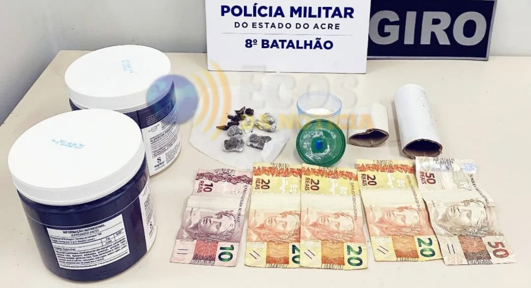 PM prende suspeito de tráfico de drogas em Sena Madureira