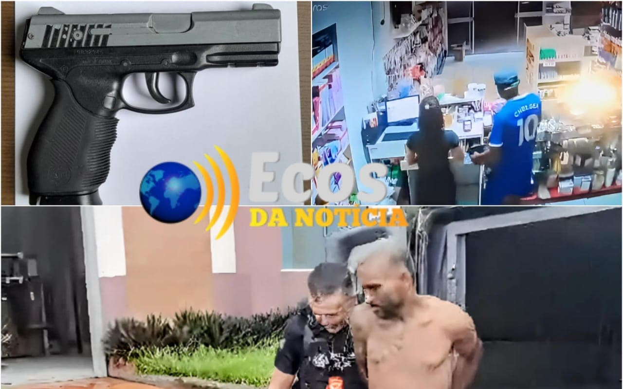 Assaltante de farmácia com extensa ficha criminal é preso pela Polícia Civil