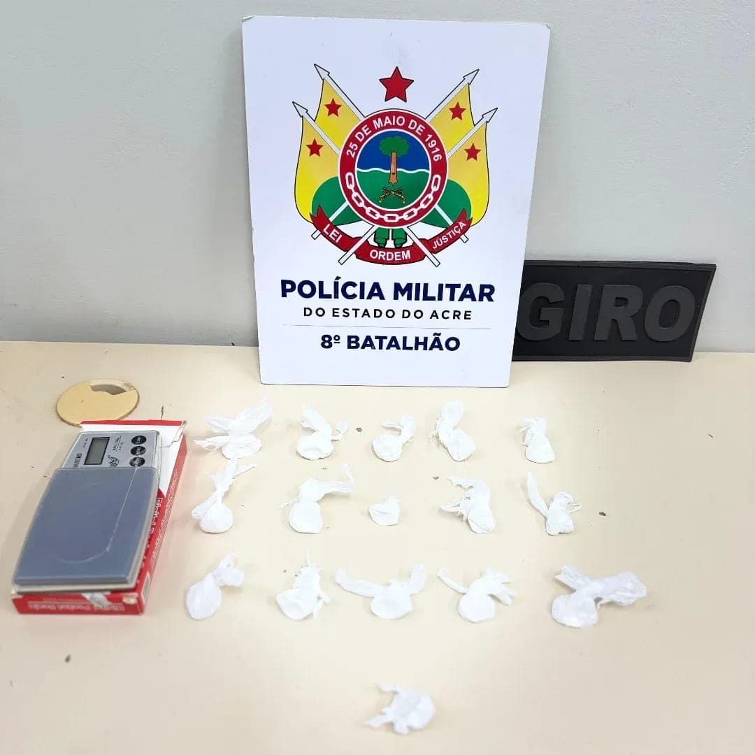 Em Sena Madureira, homem é preso com drogas e balança de precisão