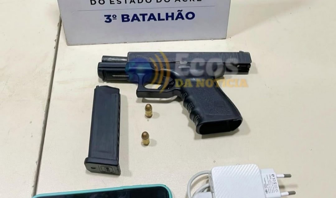 PM prende suspeito armado após ameaça a motorista de aplicativo