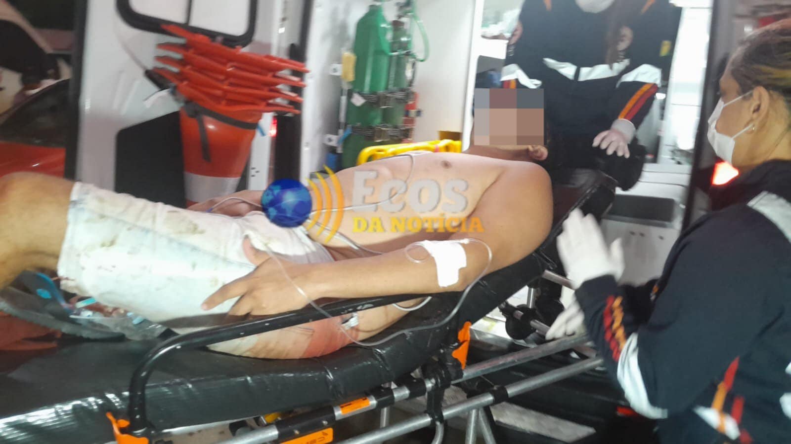 Tentativa de roubo termina com homem ferido a golpes de faca