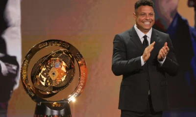 Ronaldo em sorteio do Mundial de Clubes 5/12/2024 Sam Navarro-Imagn Images