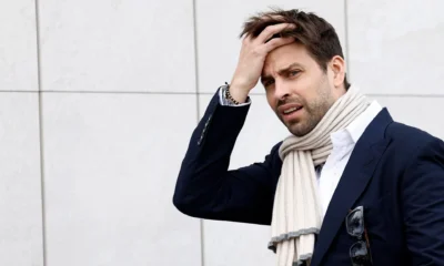 O ex-jogador Gerard Piqué testemunha em tribunal sobre a venda dos direitos da Supercopa da Espanha - Majadahonda, Espanha - 14 de março de 2025 O ex-jogador de futebol espanhol Gerard Piqué deixa o tribunal REUTERS/Juan Medina