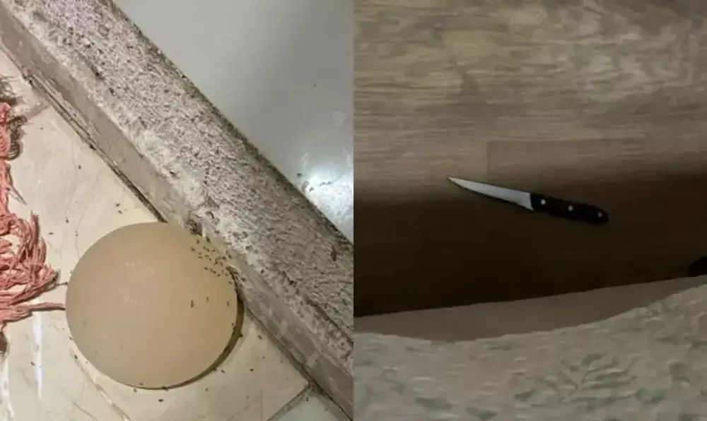 O homem jogou a prótese do silicone pela janela. (Fotos: Reprodução/PMDF)