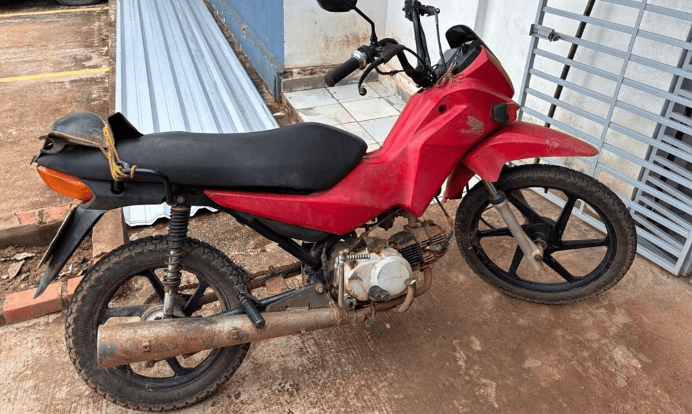 Graças ao trabalho integrado da equipe policial, a motocicleta foi rapidamente localizada e o autor do furto capturado. Foto: cedida.