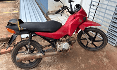 Graças ao trabalho integrado da equipe policial, a motocicleta foi rapidamente localizada e o autor do furto capturado. Foto: cedida.