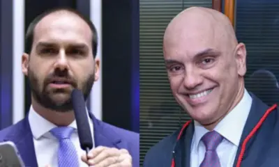 Eduardo Bolsonaro e Alexandre de Moraes Foto: Zeca Ribeiro / Câmara dos Deputados; Foto: Ricardo Stuckert