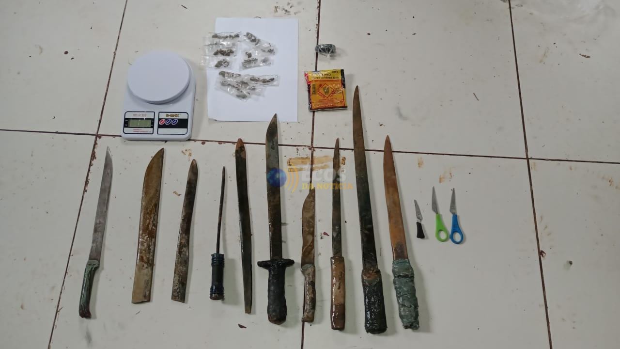 Polícia Penal realiza revista em presídio da capital e apreende armas artesanais