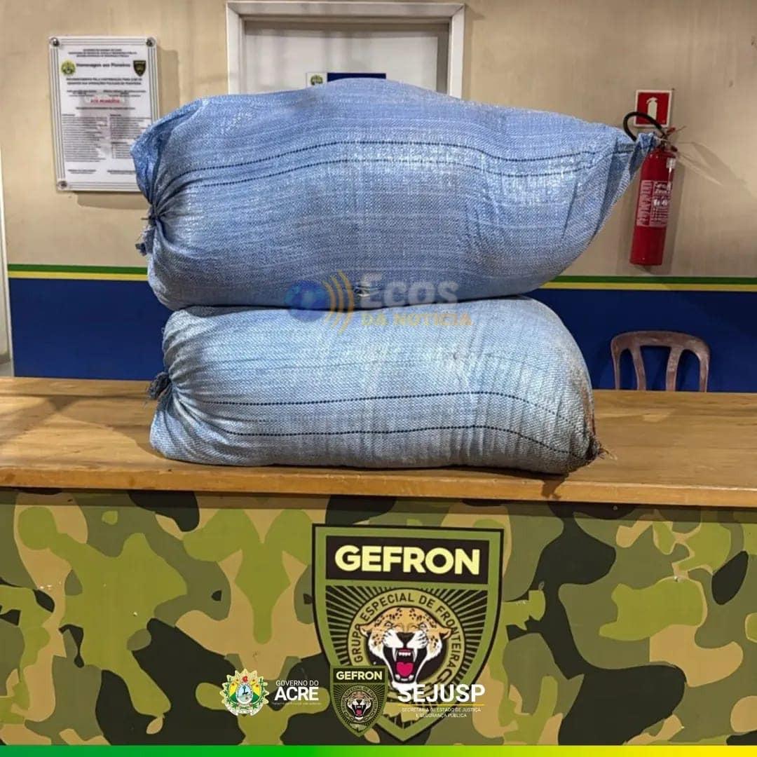 GEFRON apreende 24 kg de folha de coca durante patrulhamento na AC-40