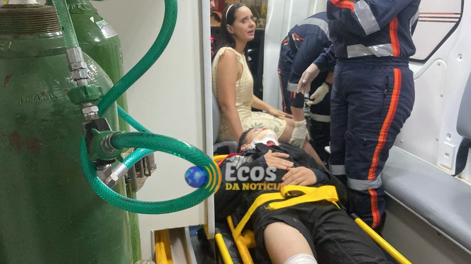 Colisão entre motocicletas deixa três feridos na estrada do Aviário