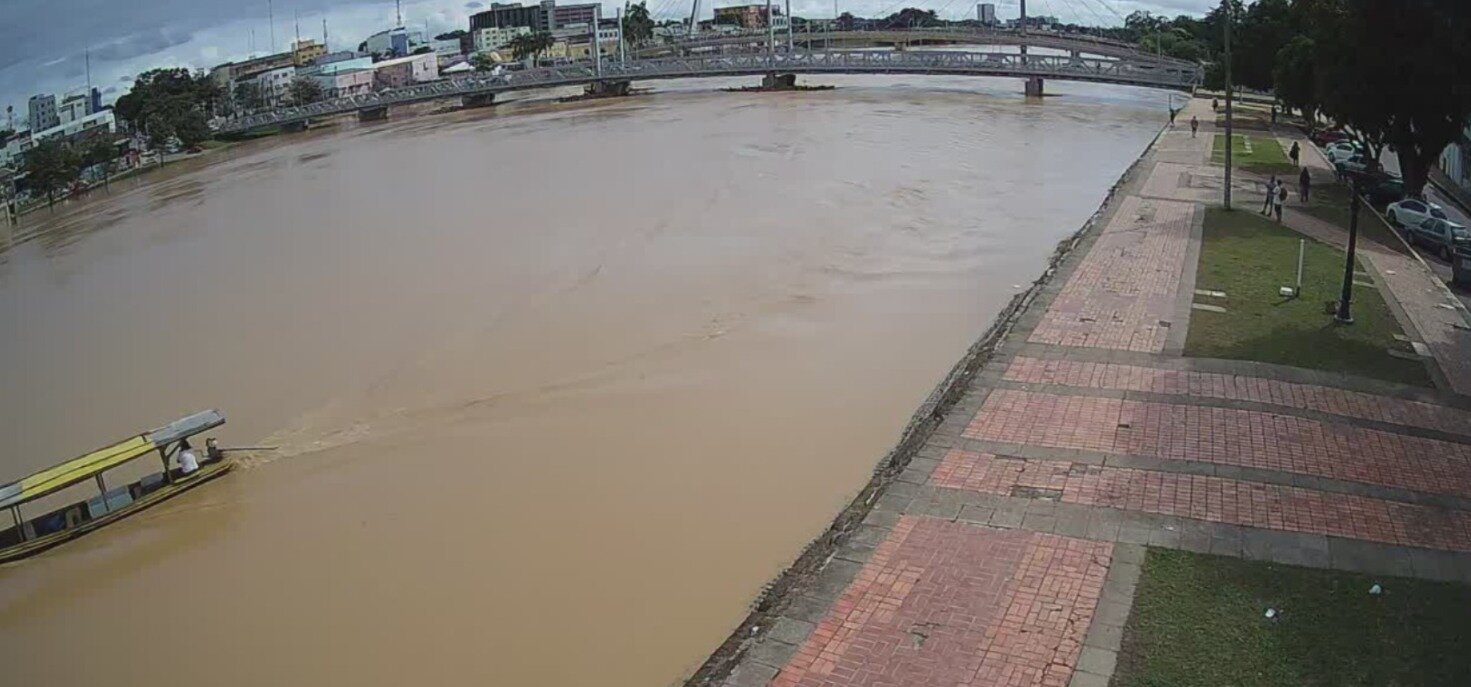Rio Acre dá novo sinal de vazante ao baixar para 15,77 metros na capital