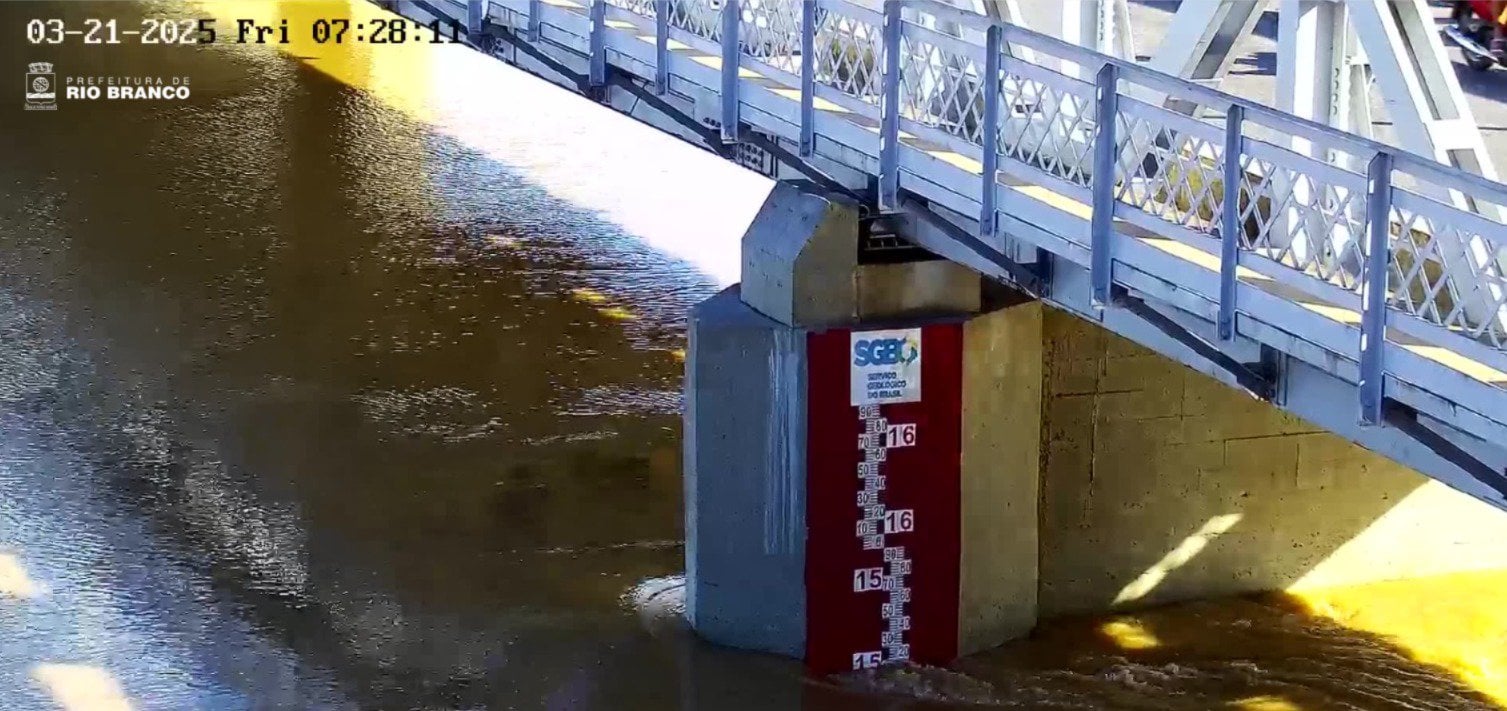 Na capital, Rio Acre diminui 7cm e registra 15,27 metros nesta sexta-feira