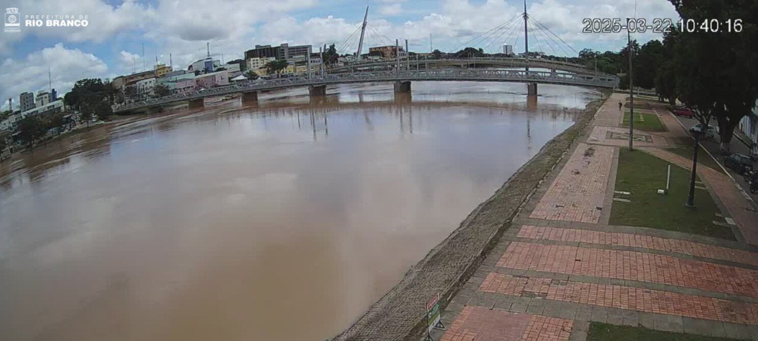 Rio Acre segue baixando e atinge 14,81 metros em Rio Branco