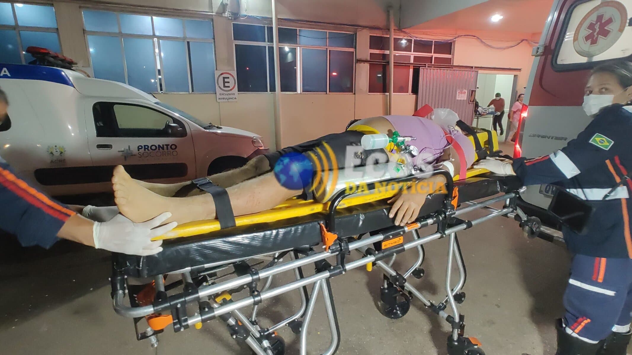 Jovem sofre acidente de moto em ramal na zona rural do Bujari