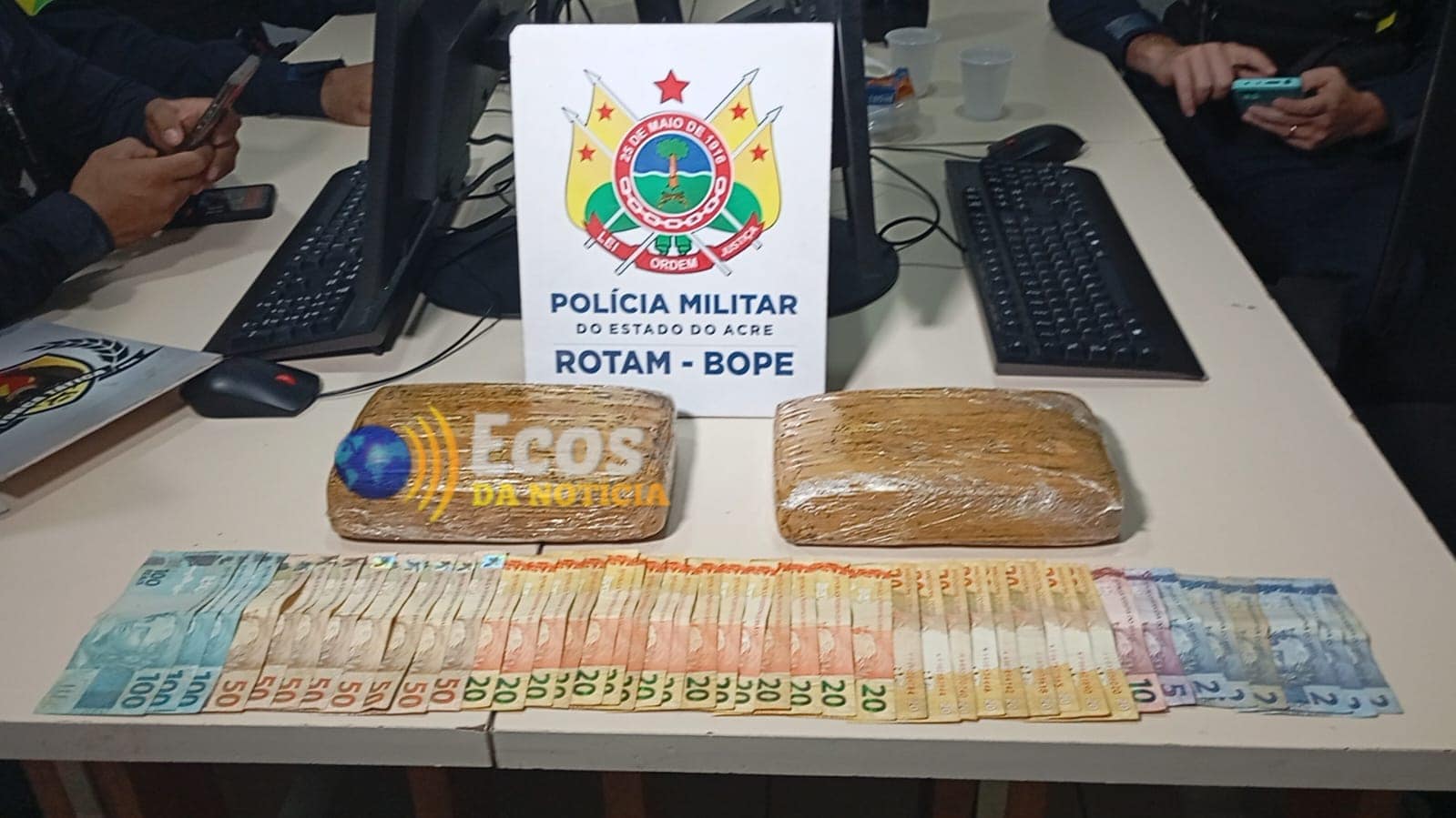 Policiais da ROTAM prendem homem com droga e dinheiro em via pública em Rio Branco