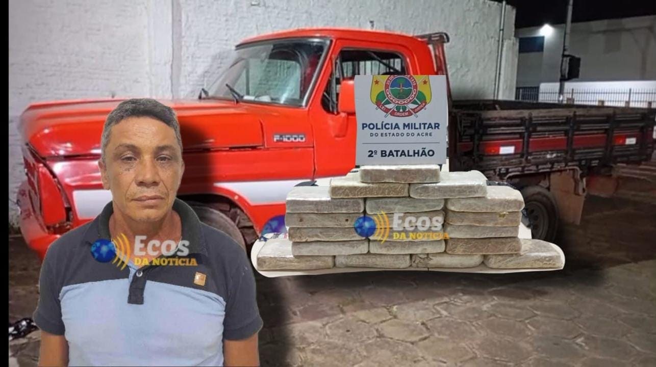 Homem é contratado pra fazer frete e termina preso transportado 18 kg de cocaína em Rio Branco