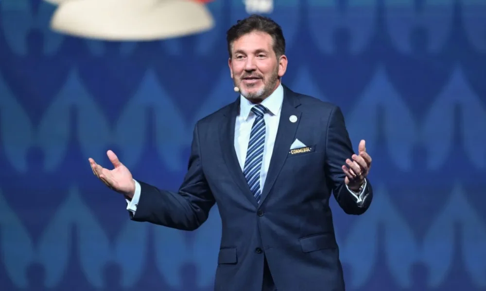Presidente da Conmebol, Alejandro Dominguez. (Foto: Divulgação/Conmebol)