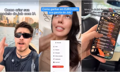 No TikTok, são vários conteúdos sobre a 'IA do job' — Foto: Reprodução/TikTok