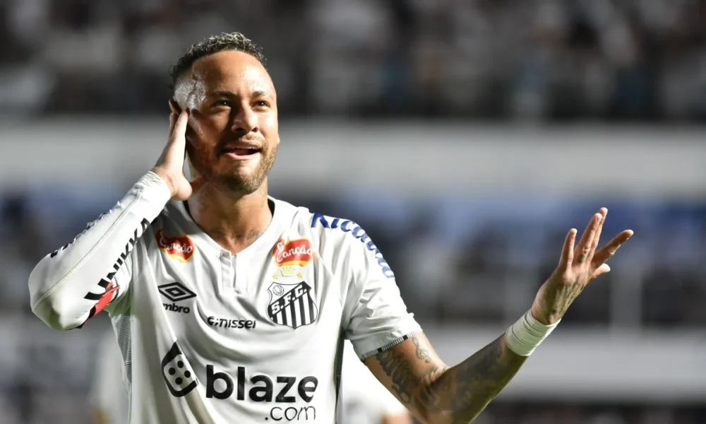 Neymar foi fundamental na vitória do Santos contra o Red Bull Bragantino pelas quartas do Paulistão • Foto: JOTA ERRE/AGÊNCIA O DIA/AGÊNCIA O DIA/ESTADÃO CONTEÚDO