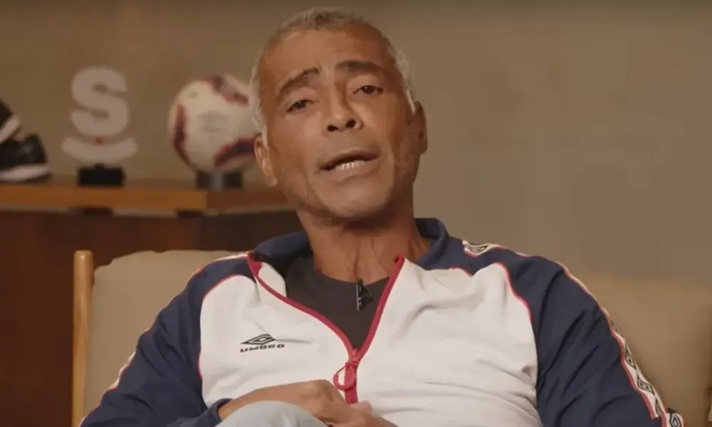Romário fez entrevista polêmica com Raphinha • Reprodução/Romário TV