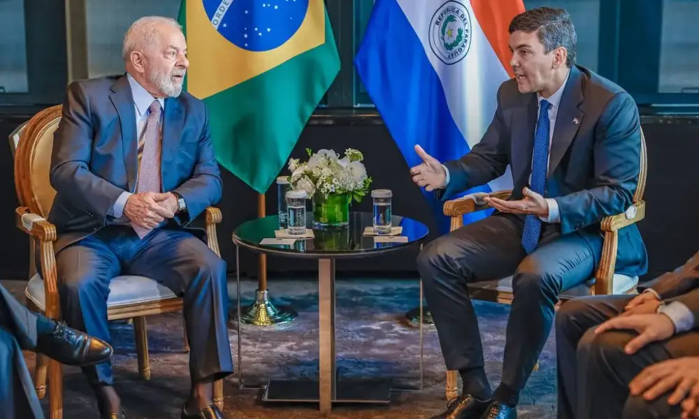 Nova York, EUA, 20.09.2023 - Presidente da República, Luiz Inácio Lula da Silva, durante encontro com o Presidente da República do Paraguai, Santiago Peña. Foto: Ricardo Stuckert/PR