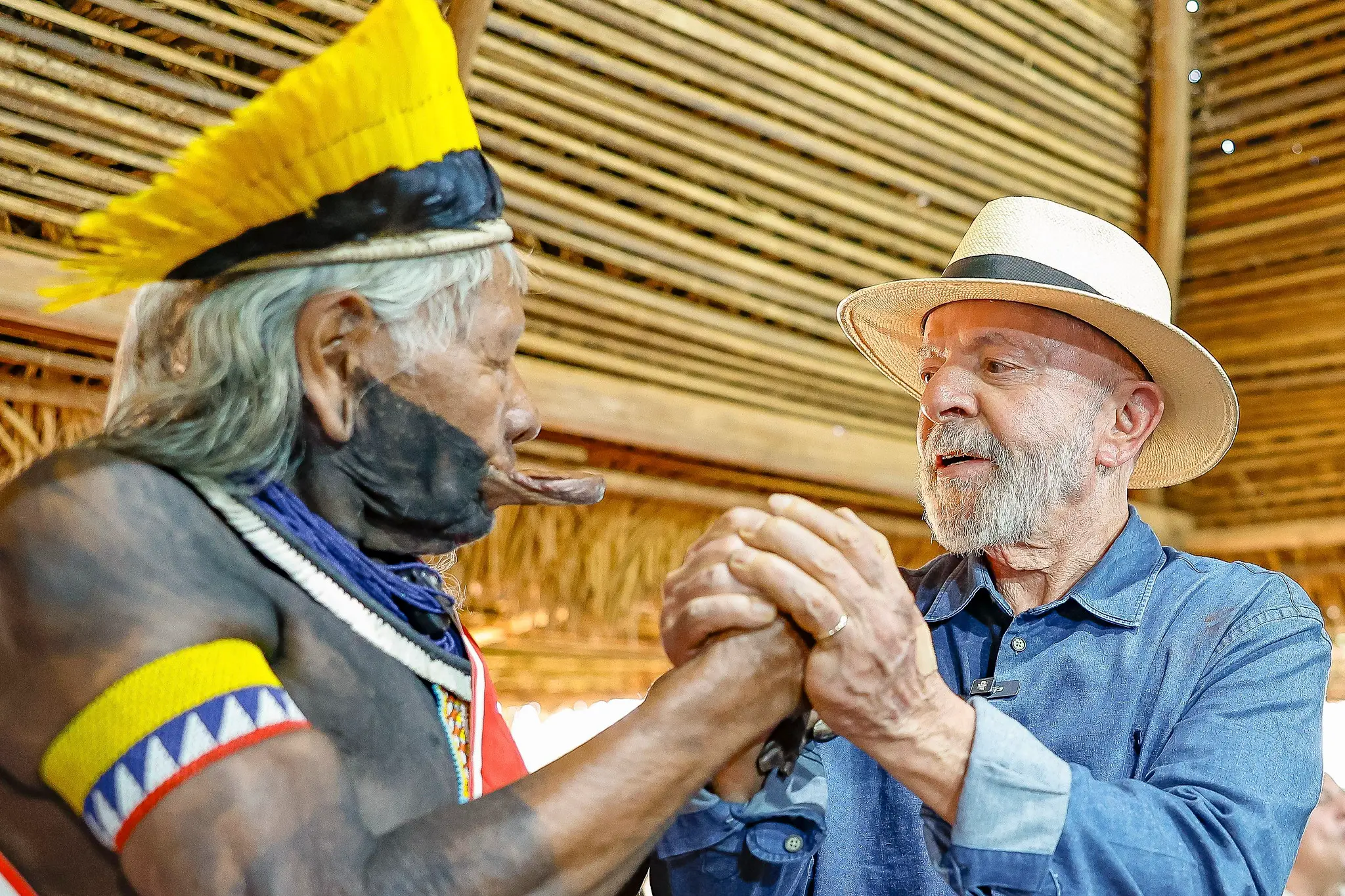 Raoni pede para Lula não explorar Margem Equatorial: ‘Consequências muito grandes’