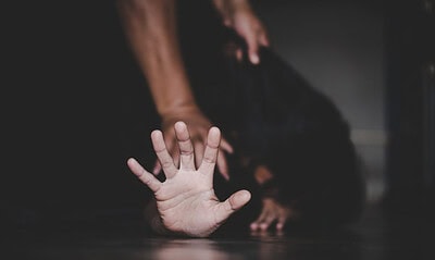 Close up of man hands holding a woman hands for rape Close up of man hands holding a woman hands for rape and sexual abuse concept.