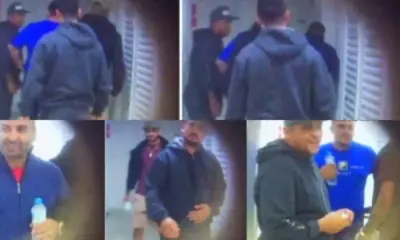 Circuito de segurança registrou reunião entre o PCC e mafiosos • Reprodução/Polícia Federal