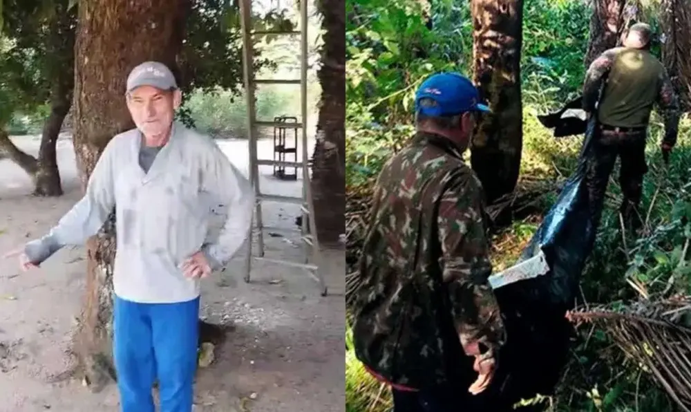 O cunhado da vítima foi quem localizou parte dos restos mortais em uma área de mata fechada (Foto: Reprodução/Instagram/PMA)