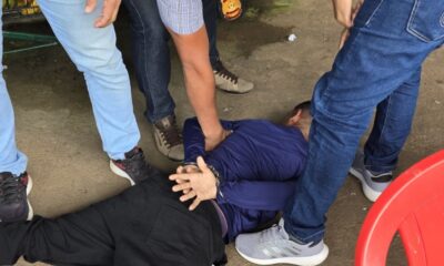 O criminoso foi capturado na rodoviária quando tentava fugir da cidade. Foto: cedida.