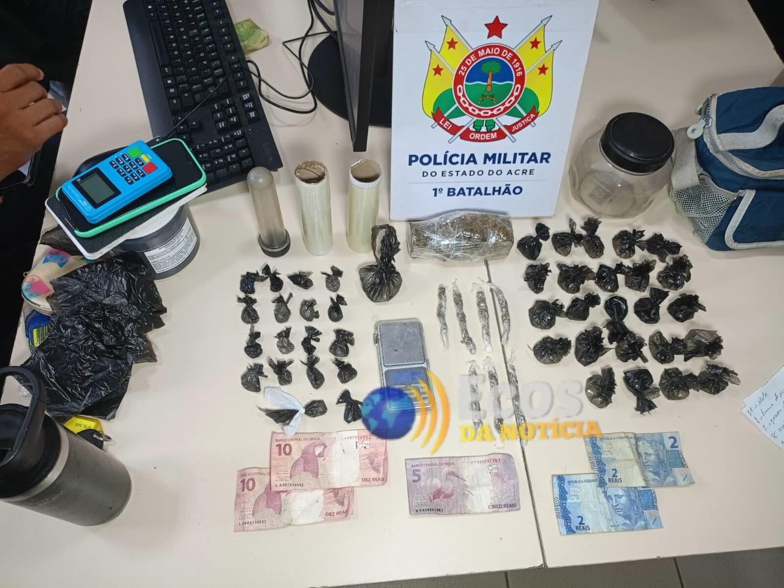 Homem é preso com drogas  após tentar fugir da Polícia na capital