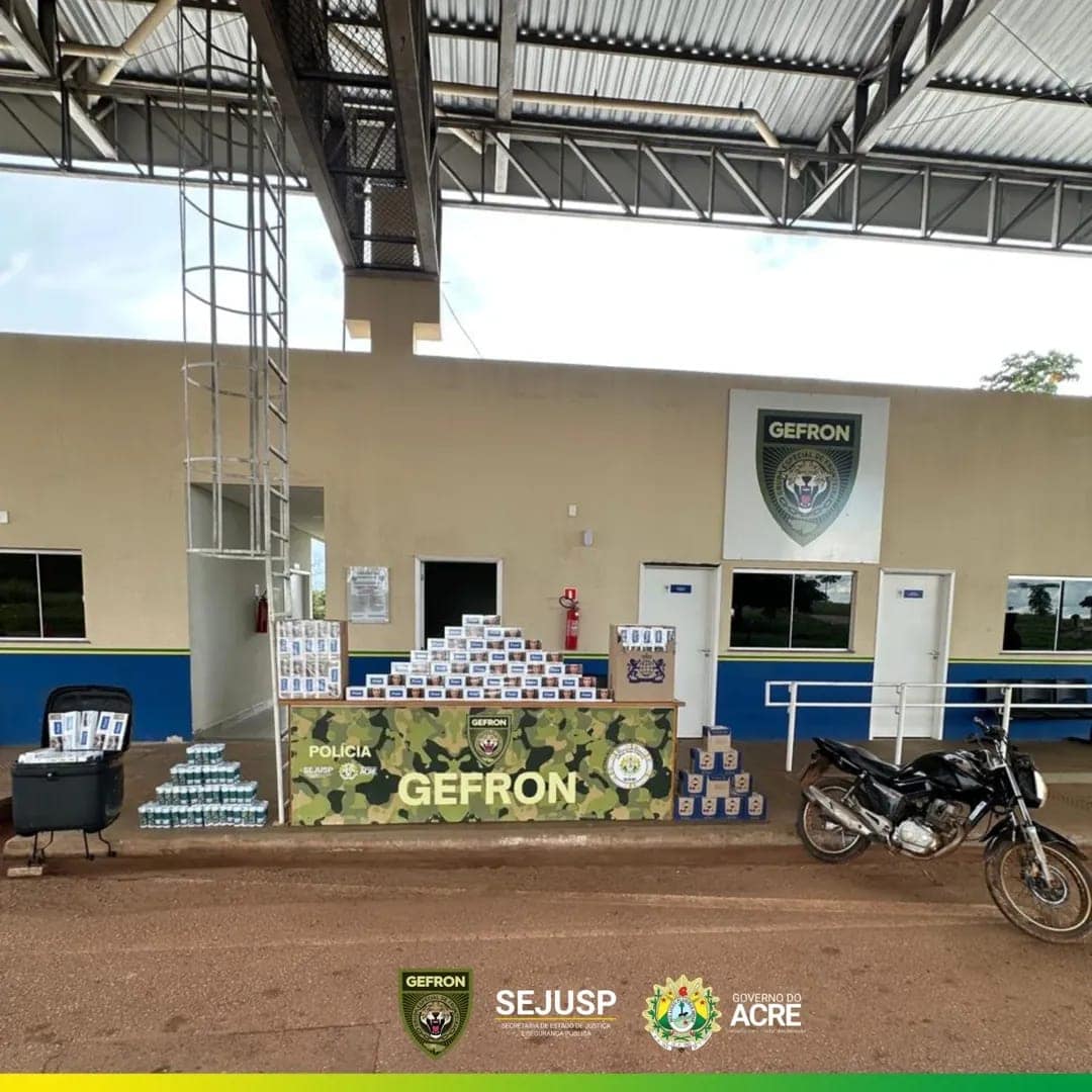 SEJUSP intensifica combate ao crime na fronteira e apreende cigarros contrabandeados