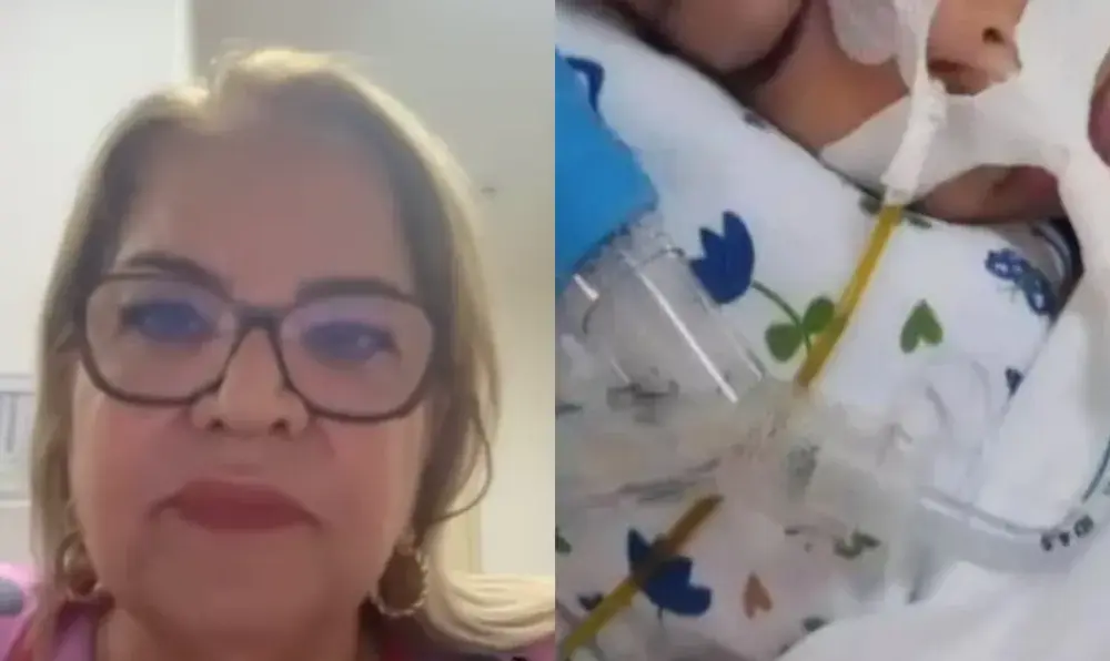 bebe-declarado-morto-ressuscita-1024×596 A pediatra ainda informou que Davi já está respirando sozinho. (Foto: Reprodução/redes sociais)