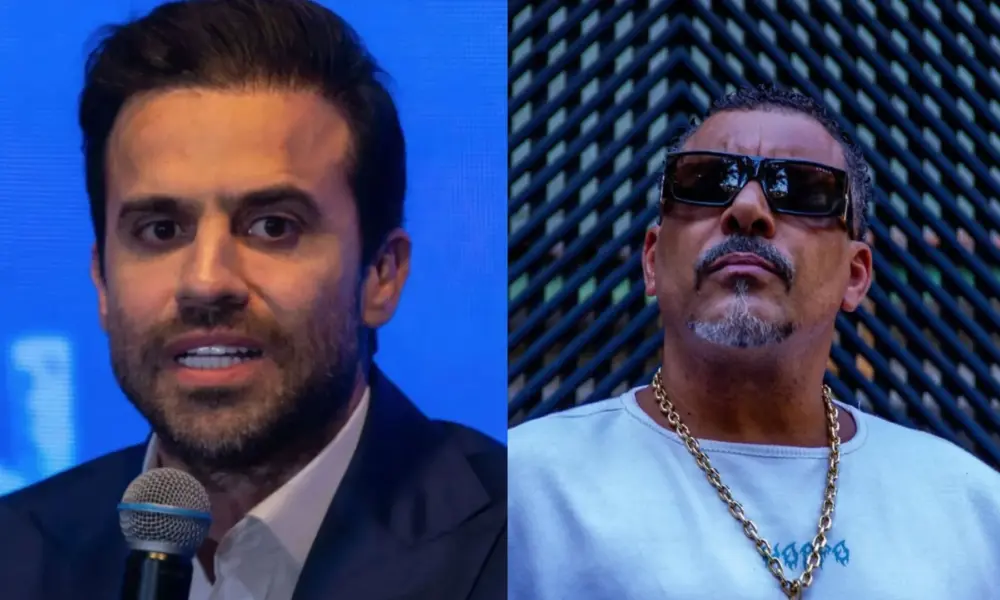 Pablo Marçal e o rapper Dexter • Reprodução