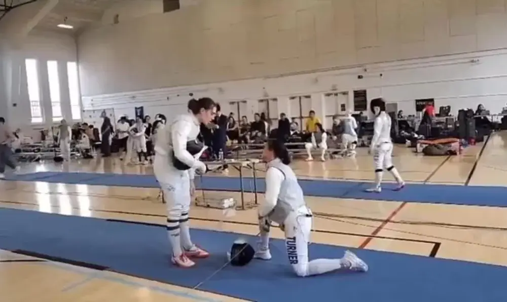 esgrimista-trans-1024×596 A esgrimista se recusou a lutar contra a oponente trans (Foto: Reprodução/Daily Mail UK)