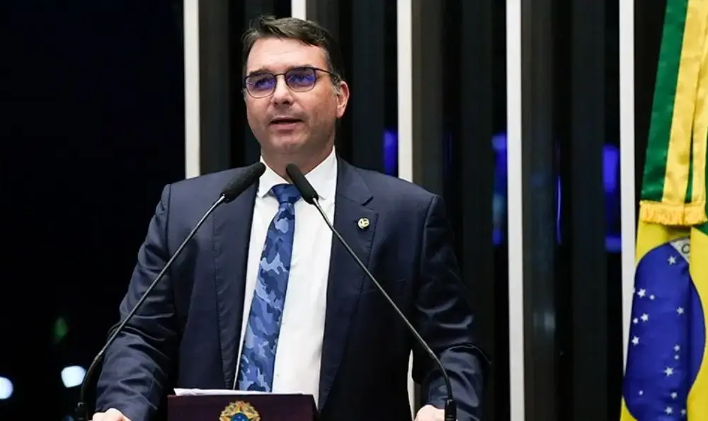O senador Flávio Bolsonaro (PL-RJ), filho do ex-presidente Jair Bolsonaro (PL) (Foto: Jefferson Rudy/Agência Senado)