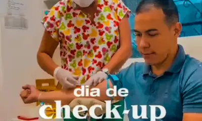 Foto: Gabriel Barros faz exames I Instagram/reprodução