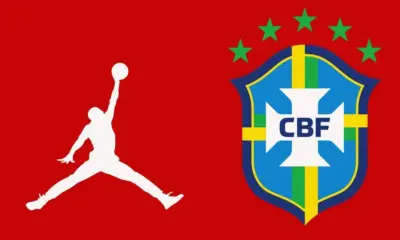 Segunda camisa do Brasil para a Copa de 2026 deve ser vermelha e confeccionada pela Jordan • Reprodução/Footy Headlines