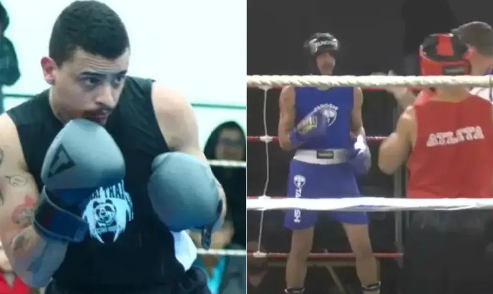 lutador-nocaute-1-1024×596 Um vídeo mostra o momento em que o lutador é nocauteado (Foto: Reprodução/Redes Sociais)