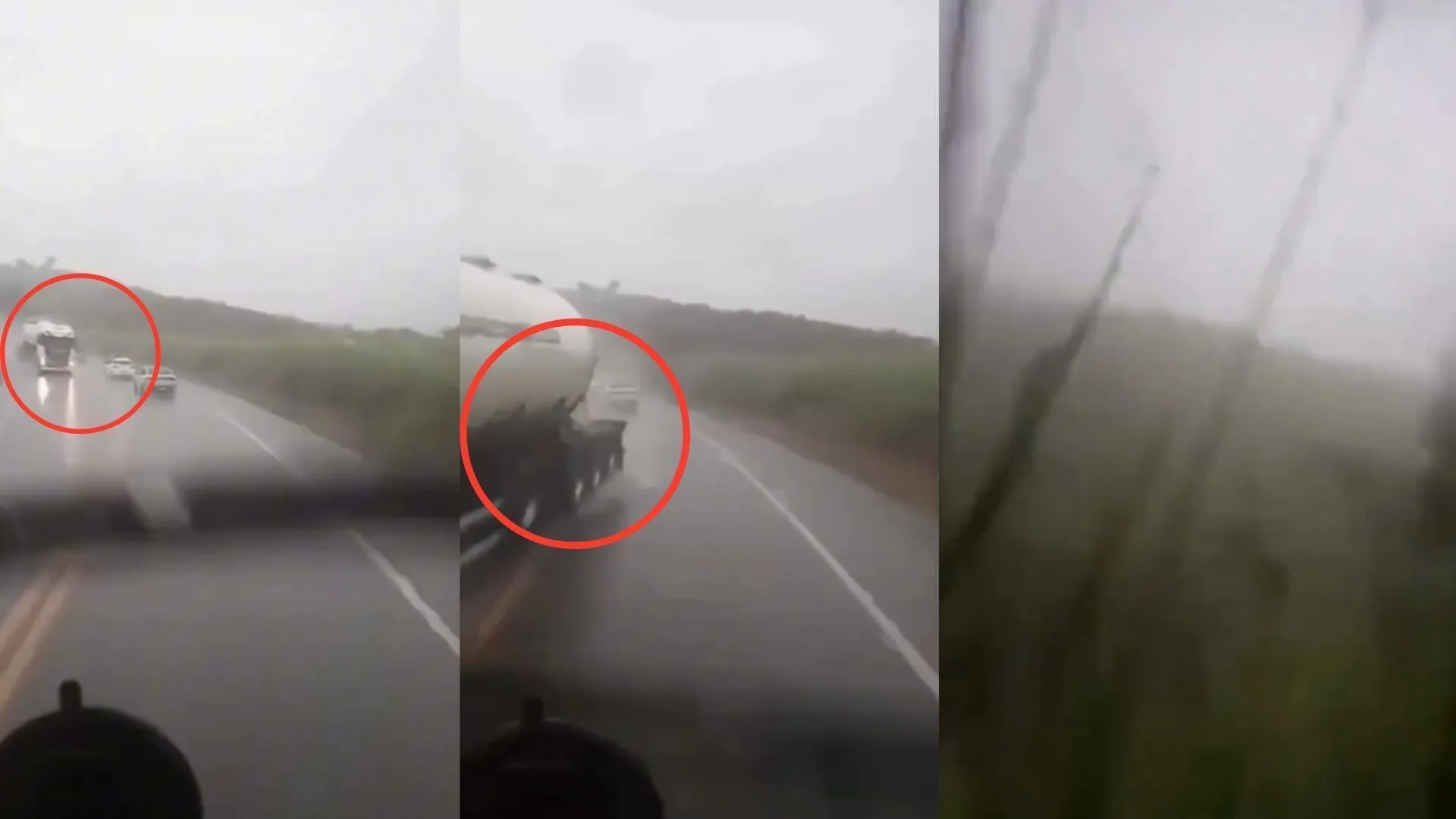 Vídeo: Motorista grava caminhão despencando em barranco de Minas Gerais