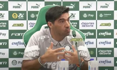Abel Ferreira comenta sobre possibilidade de assumir a Seleção Brasileira • Foto: TV Palmeiras / FAM