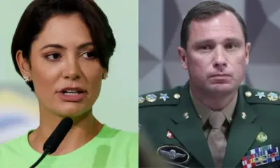 Michelle Bolsonaro e Mauro Cid • Montagem: CNN