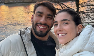 Lucas Paquetá e Duda Fournier • Reprodução / Instagram