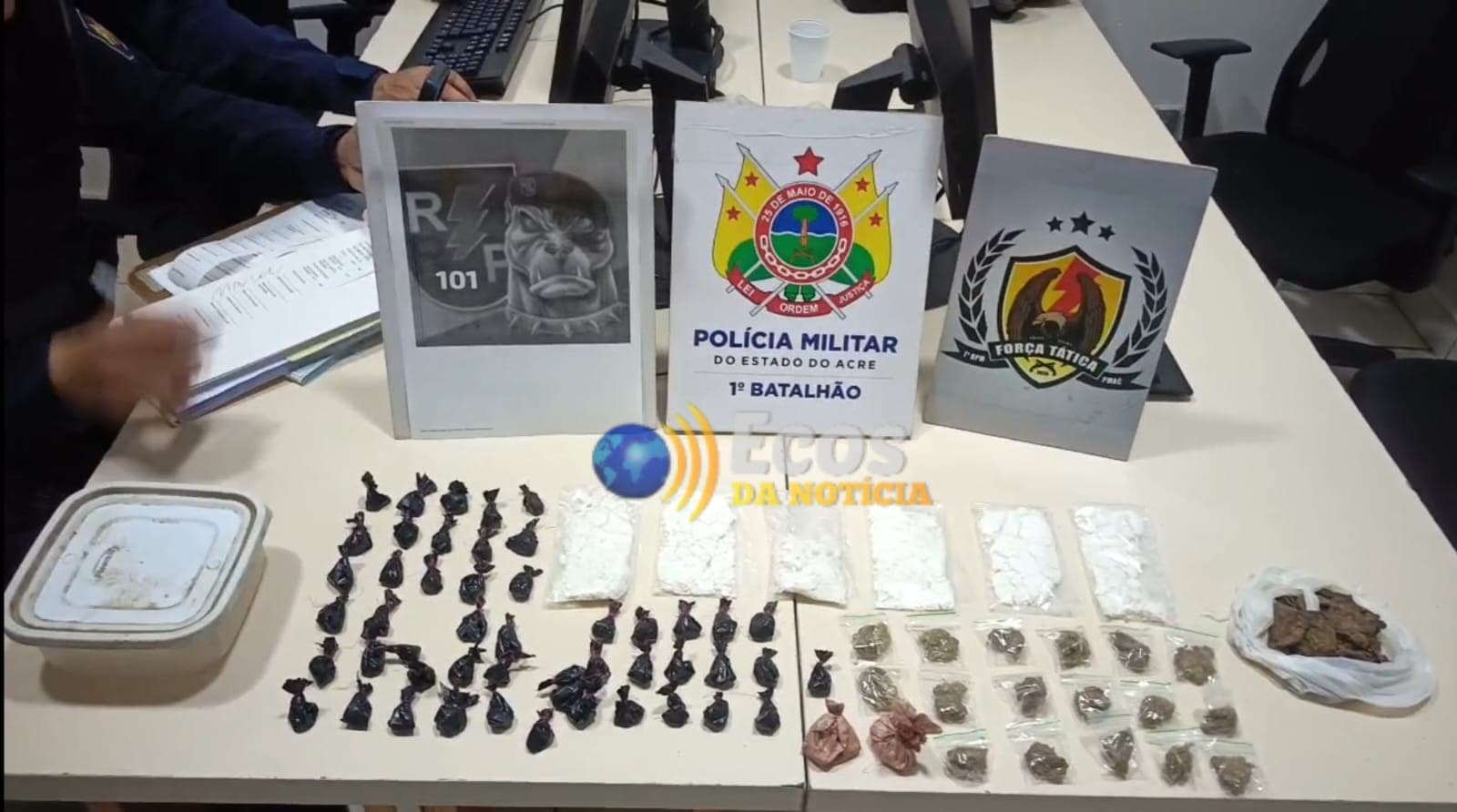 Jovem é preso por tráfico de drogas em operação da Força Tática no AC