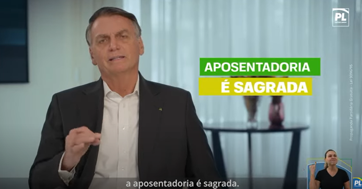 Bolsonaro defende CPMI do INSS em propaganda do PL e critica silêncio do PT