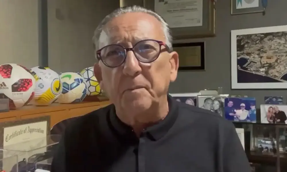 Galvão Bueno indica Paulo Roberto Falcão como integrante da comissão técnica de Carlo Ancelotti na Seleção Brasileira • Reprodução/Twitter @galvaobueno