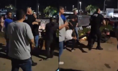 imagem_bnews_widelg Imagens flagraram o segurança do Vasco dando cabeçada e socos no torcedor vascaíno  |   Bnews - Divulgação Reprodução/Twitter