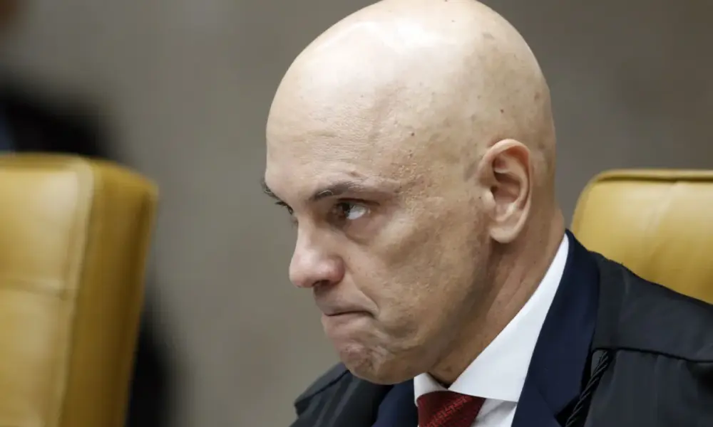 O ministro Alexandre de Moraes durante sessão do STF  • Bruno Peres/Agência Brasil